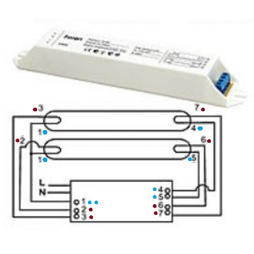 Ев 52. Электронный балласт для люминесцентных ламп 4х18 схема. Схема подключения люминесцентных ламп 4х18. Электронный балласт Feron ев52 2х36w. Схема балласта Feron eb52.