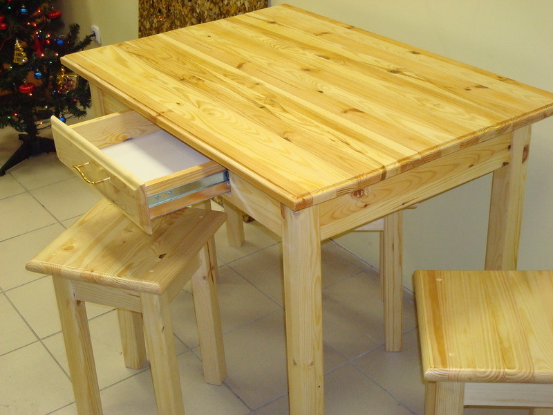 Сделать самому стол из дерева на кухню